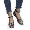 Brown Leopard Velvet Ballet Flats Women Mary Jane Flats Shoes Leopard Print Round Toe Flat Shoes for Women Size 36-43