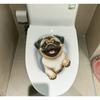 3D кошачьи наклейки на унитаз наклейки на стену туалет крышка унитаза украшение ремонт самоклеящиеся наклейки на стену