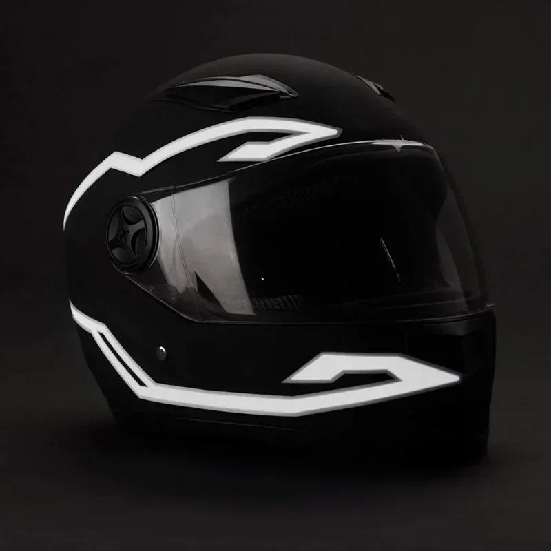 Новый фонарь для шлема мотоцикла 4 в 1 EL Light 3 Mode Led фонарь для шлема ночной езды сигнальная полоса для шлема комплект аксессуаров для украшения