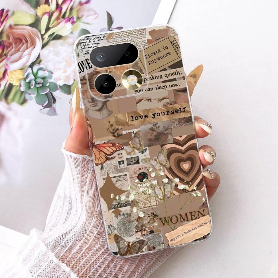 Transparent For Realme 16 Pro 5G Case Luxury Cute Cat Fashion Butterfly Cool Painted Casing For Realme RMX5121 RMX5120
