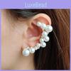 Стильные серьги с имитацией жемчуга и сверкающими стразами для повседневной носки