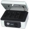 SENTRY SCB-6 Portable Safe, Small Cash Box, Storage Box with Key, B7 Size, Key Lock, Coin Case, One-Touch Open, Light Gray
