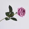 Искусственный Реалистичный Цветок Розы Реалистичный На Ощупь Искусственный Шелковый Букет Роз Длинностебельная Искусственная Цветок с Листьями для Дома Свадебной Вечеринки Центральный Элемент Стола