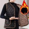 Fleece Autumn Winter Vest Fashionable Warm New Vest Middle-aged Elderly Vest Jacket