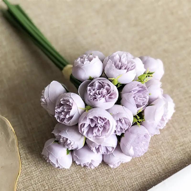 1 bouquet of 27 simulated camellia flowers DIY home decoration wedding restaurant plastic flowers