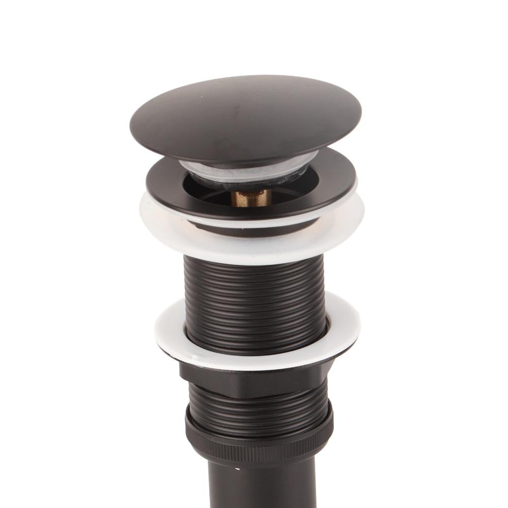 Stainless Steel Drain Stopper Matte Black Sink Stopper Easy Install Sink Drain Bathroom Sink