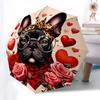 French Bulldog Automatic Folding Umbrella Compact 8 rib Design,Unique Style,Suitable for Everyday Outdoor Use,Perfect Gift for Friends