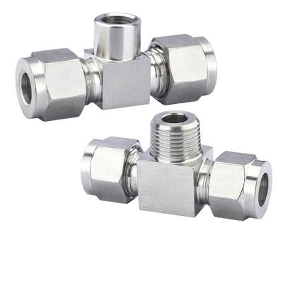 1/8" 1/4" 3/8" 1/2" BSP NPT Внутренняя Наружная 4 6 8 10 12 16мм 1/8-5/8 Дюйма Наружный Диаметр Компрессионный Соединитель для Трубок Нержавеющая Сталь 304