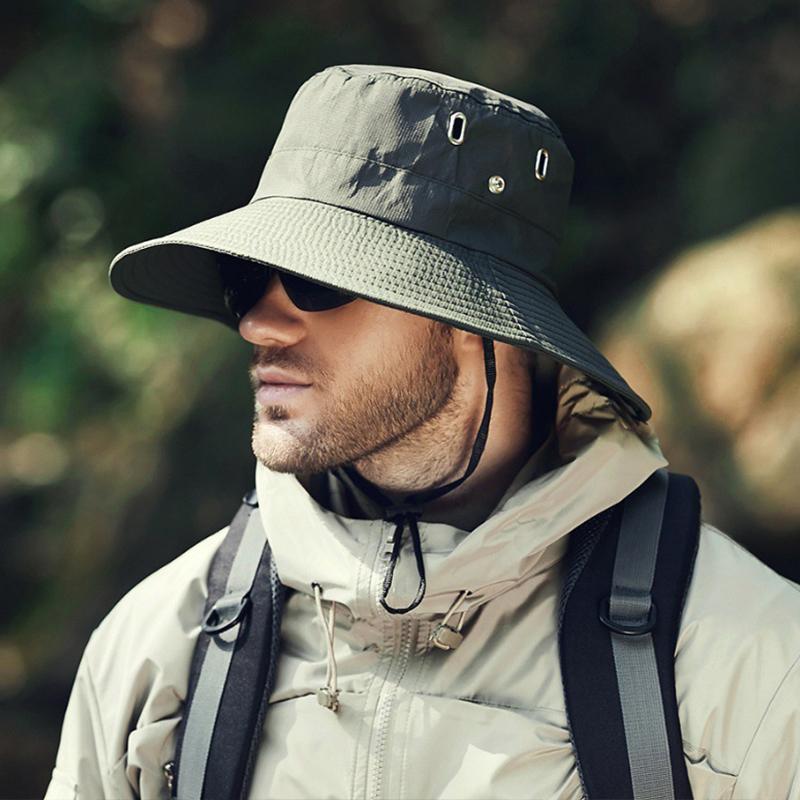 Летняя шляпа от солнца, солнцезащитная шапка для рыбалки, панама, уличная походная рыбацкая шляпа с большими полями, солнцезащитная шляпа с УФ-защитой, солнцезащитные шляпы для мужчин