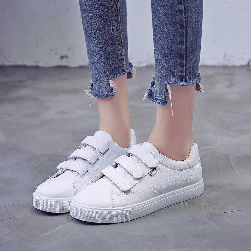 Autumn Woman Shoes New Woman Leather Shoes Ladies Breathable Cute Heart Flats Casual Shoes White Sneakers New In