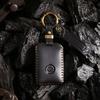 Handmade Genuine Leather Key Cover for Volvo Cars Vintage Style Stitched Key Case