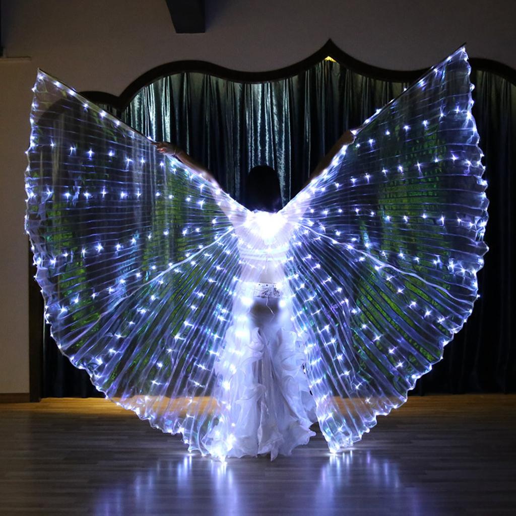 Women Stage Performance Belly Dance Isis Wings Accessories Led Isis Wings Costume Butterfly Wings For Adult Kids Carnival Stage