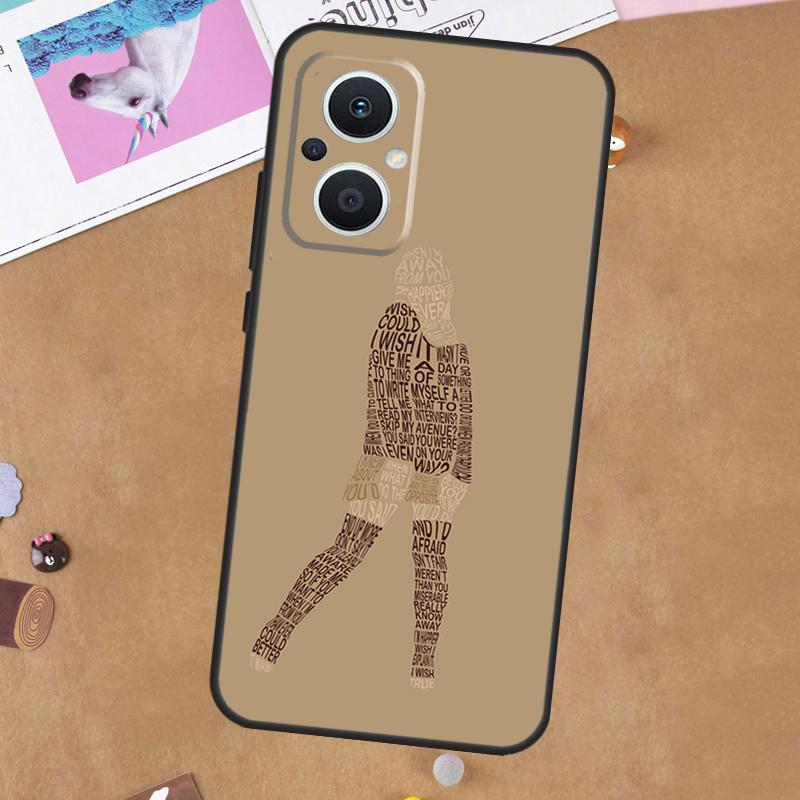 Happier Than Ever Case For OPPO Reno 12F 13F 14F 11F 8T 7 8 10 11 12 13 14 Pro OPPO Find X6 X5 X8 Pro Cover
