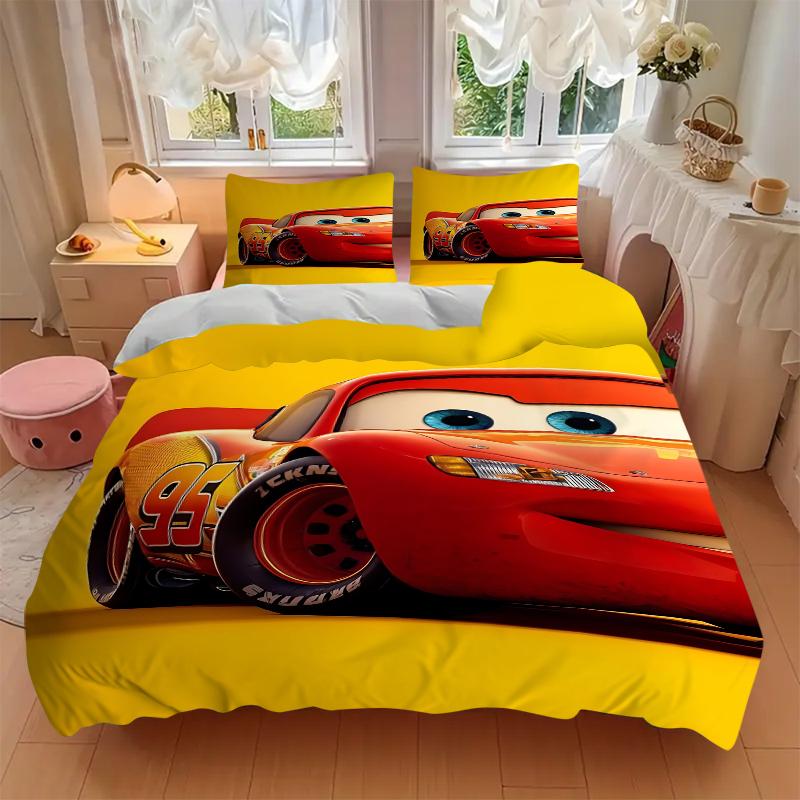 3Pcs Mcqueen'S Adventure Bedding Sets For All Sizes New 3D Printed Bed Cover Comforter Duvet Cover Pillowcase Bedroom Decoration
