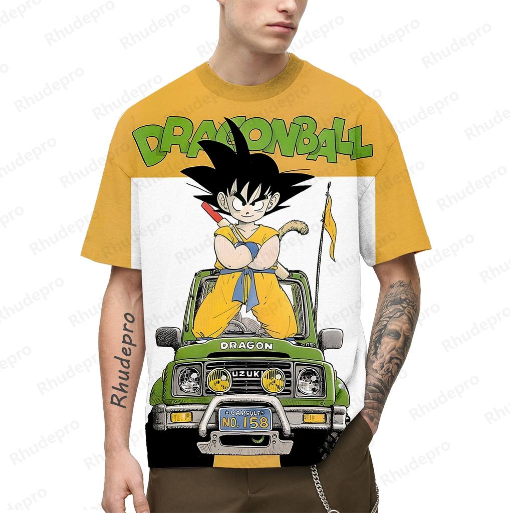 Японская аниме-футболка Super Saiya для мужчин Y2k Goku с коротким рукавом для детей и мужчин 100-5XL 2024 Футболки свободного покроя, модная уличная одежда