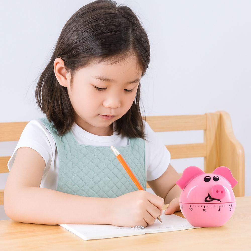 Manual Timer Pig Shaped Timer 60-Minute Countdown Timer Cooking Timer Kitchen Timer Kids