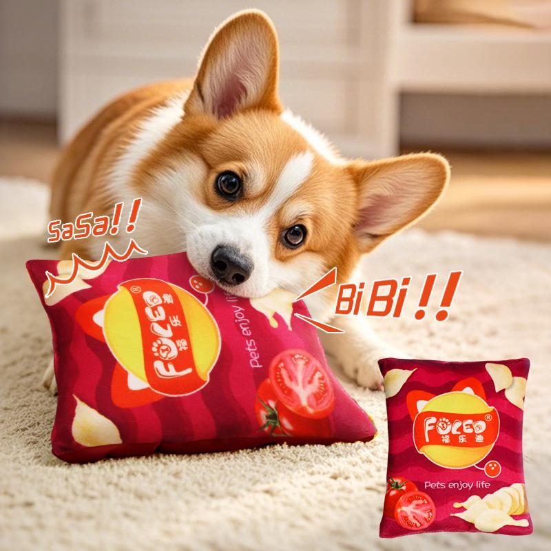 Изысканные мультяшные полиэстеровые плюшевые звуковые фишки игрушки для собак, щенячьи звуковые бумаги, интерактивные игрушки для кошек всех пород