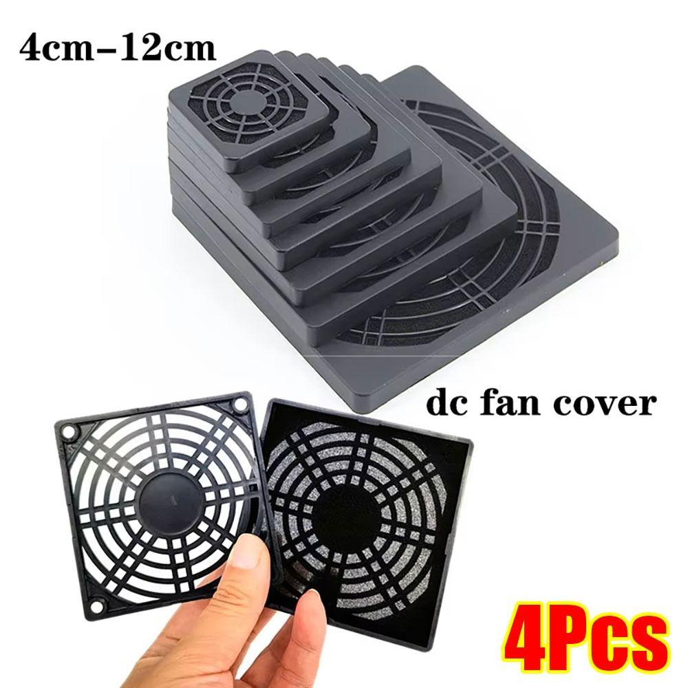4Pcs Guard Grill Protector PC Computer Fan Filter Cleaning Case Fams Dustproof Cover