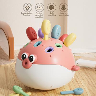 Детская игрушка-пазл с пупырышками, развитие мелкой моторики, координации рук и глаз, изучение чисел и цветов в дошкольном возрасте, развивающая игрушка с животными для малышей, мальчиков и девочек