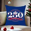 America Semiquincentennial Pillow Case For Sofa Bedroom Living Room Plush Cushion Cover Decorations and Protector