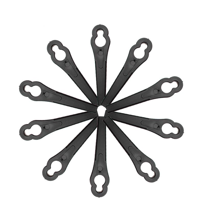 200/100/50/10 шт./упак. лезвие для триммера для травы, нож для садового инструмента, пластиковые режущие лезвия для триммера для травы, запасная часть кустореза