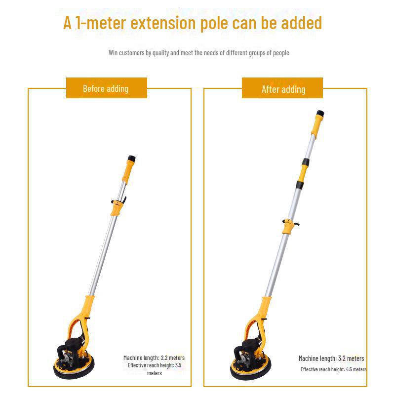 Ручная бесщеточная шлифовальная и полировальная машина Hengpeng с длинным шестом