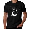 Moon Cat T-Shirt T Shirts for Man Graphic Tees T Shirt Man Casual T Shirts with Prints T-Shirt