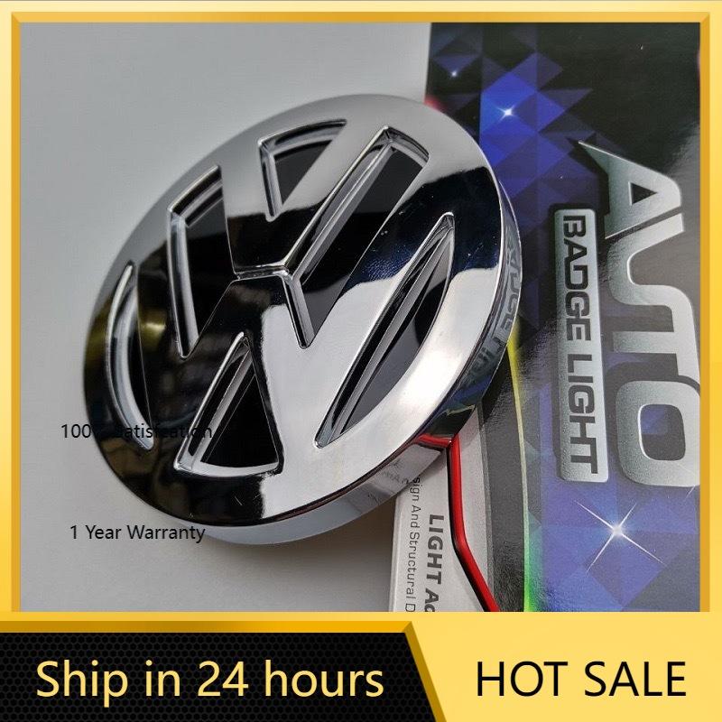 Для VW VOLKSWAGEN Новый 11см Светодиодная подсветка заднего значка Передняя решетка 5D Подсветка логотипа Для VW POLO MAGOTAN Passat CC Bora Golf Jetta Логотип Li