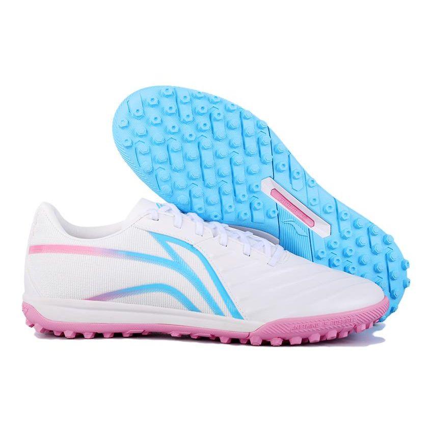 Li Ning TF Искусственный газон Удобные Универсальные Амортизирующие Прочные Футбольные Бутсы Унисекс Футбольные Бутсы Стандартные-Белые YSTT031-4