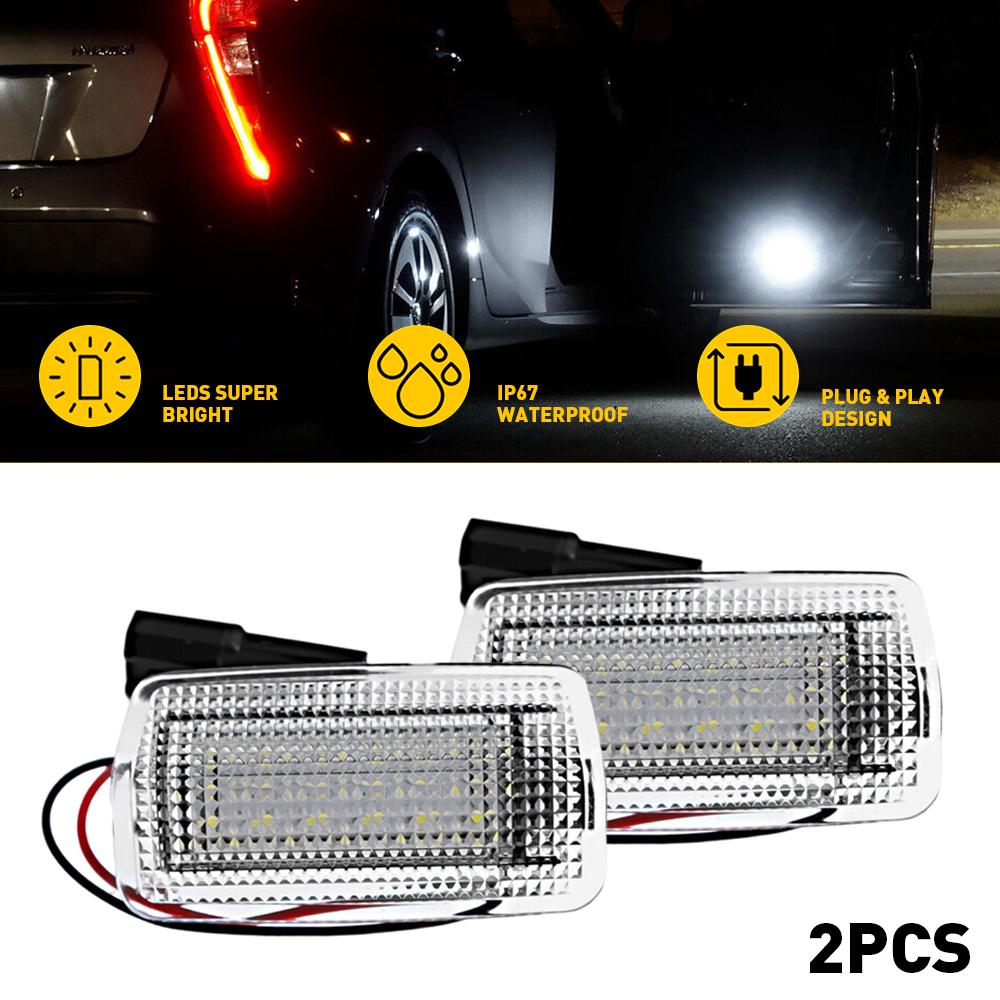 2X Светодиодная лампа боковой двери автомобиля для Toyota Camry Tundra Venza 4Runner Avalon Mirai Tundra Lexus IS ES GS RC LS RX Series