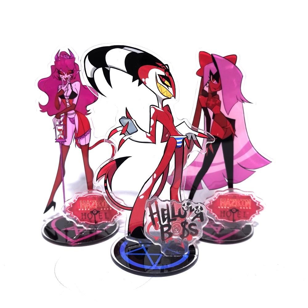 15СМ Фигурка Hazbin Hotel Helluva Boss Стенд Акриловые Фигурки Вагги Настольная Подставка Фигурка Набор Украшений Подарки