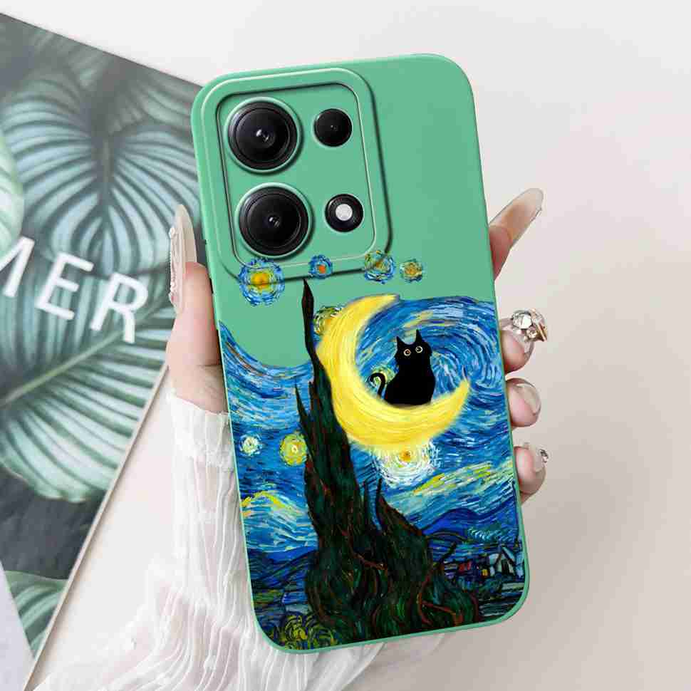 Простой силиконовый чехол для Redmi Note14s 4G Capa Милый панда кролик Ударопрочная задняя крышка для чехла телефона Xiaomi Redmi Note 14S