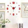 Creative Frameless Wall Clock Wall Mechanism DIY Night light Arrows Decal Wall Decoration Home Silent Clock Living Room Office