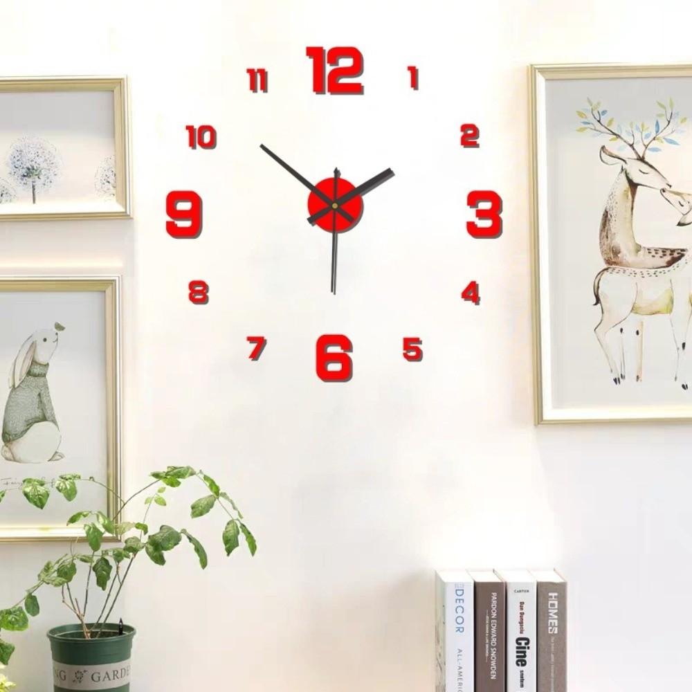 Creative Frameless Wall Clock Wall Mechanism DIY Night light Arrows Decal Wall Decoration Home Silent Clock Living Room Office