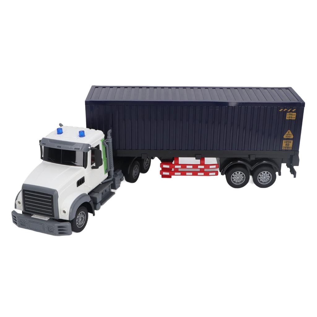 RC транспортный грузовик звук свет реалистичный USB перезаряжаемый пульт дистанционного управления полуприцеп с прицепом