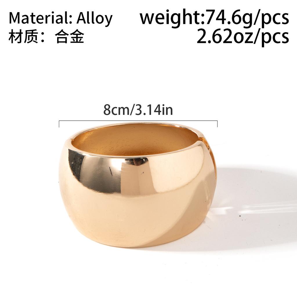 Wide version exaggerated bracelet combination French geometric fashion women's bracelet wholesale