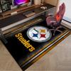 Pittsburgh Steelers Logo Area Rug for Office, Chair Rug, Decorative Carpet Livingroom Mat, Large Size Fan gifts Christmas gifts
