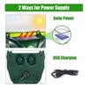 2PCS Outdoor Animal Repellent Solar Repellent Devices Ultrasonic Cat Repellent Deterrent Repellent Skunk Repelent