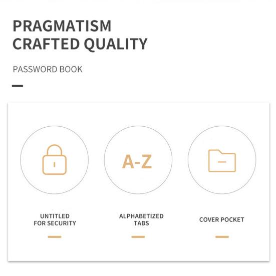 Книга паролей с красочными алфавитными вкладками Книга-хранитель паролей в твердом переплете для веб-сайта паролей в Интернете