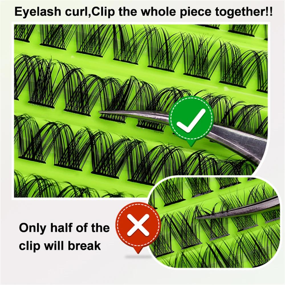 Кластерные ресницы, 120 пучков, наращивание натуральных ресниц, объем, отдельные ресницы, смешанный лоток, ресницы из искусственной норки