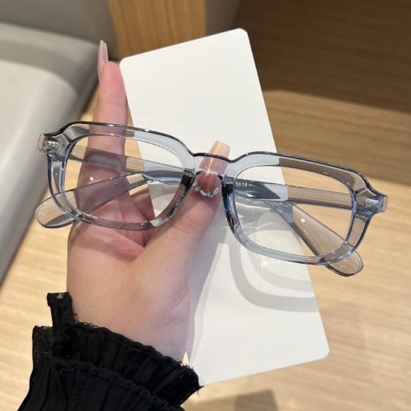 Minimalist Oversized Anti-Blue Light Glasses Fashion Street Style Photography Eyewear Unisex Outdoor Sports Plain Glasses