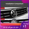 2026 Горячие Для VOLKSWAGEN VW Автомобильный Значок Накладки на Переднюю Решетку и Заднюю Крышку Багажника Наклейка 3D Декор Для VW MK6 8 Tiguan Arteon CC PAS