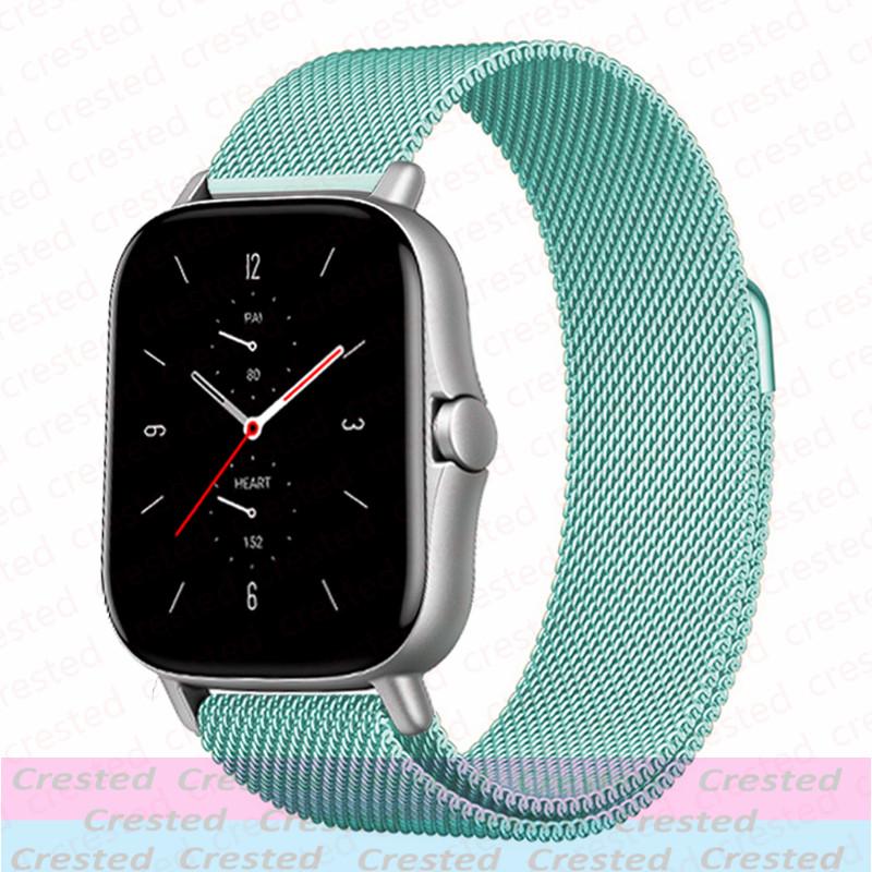 Миланский петлевой ремешок Для Amazfit GTS/2/2e/3/4/GTS2 Mini/GTR/47мм/GTR2/3/4/5/Pro stratos Браслет Amazfit bip 6 5 20мм/22мм ремешок