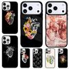 Чехол для телефона с анатомией человеческого сердца для iPhone 17 Air 16 15 11 12 14 13 Pro Max Ударопрочный чехол