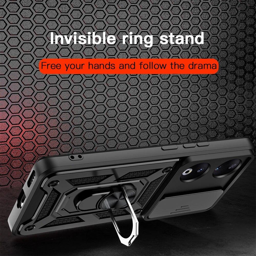 KEYSION Противоударный чехол для Honor 90 5G 90 Lite 5G, защитное кольцо для объектива камеры, чехол-подставка для телефона для Huawei Honor 70 Lite
