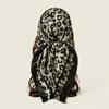 90*90cm Leopard Printed Square Scarf Women Luxury Designers Scarf Fashion Dot Headband Matte Satin Silk Hair Band Handkerchief