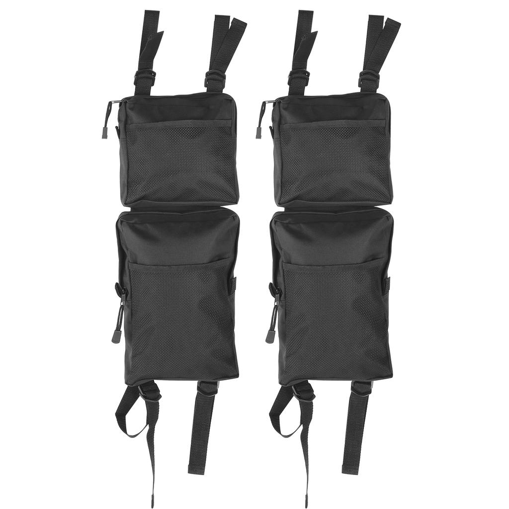 2pcs ATV Saddle Bag MultiFunction Outdoors Rear Pack Luggage Storage Tool Snowmobile