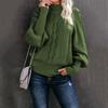 Women's Solid Color Temperament Long-sleeved Knitted Sweater