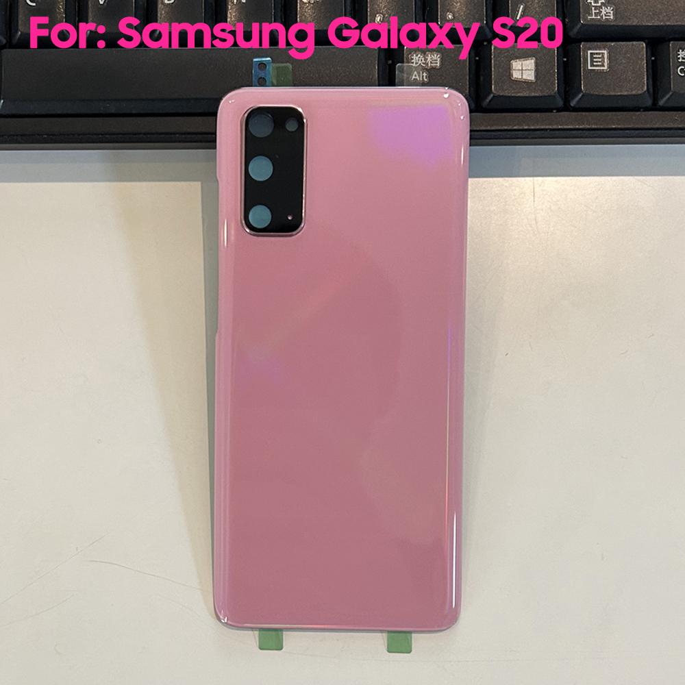 Задние крышки Крышки аккумулятора Корпус Для Samsung Galaxy S20 S20 Plus S20+ Задний Чехол из стекла