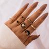 Парные кольца для женщин Anillos Mujer Gold Ring Set Bagues Anillo Bohemian Jewellery Slytherin Accessories Couple Gift Sygnety